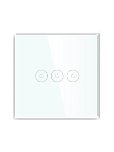 Tuya compatible Wi-Fi smart wall switch 3 gang 1 way