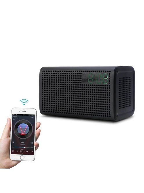 Vezeték nélküli hangszóró, Digitális ébresztő óra, Wi-Fi, Bluetooth, Multiroom hagszóró  KIVÁLÓ HANGZÁS GGMM E3