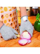 Cut Resistant Gloves Grey Black HPPE EN388 Level 5 XL