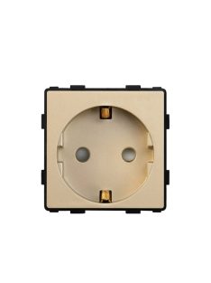   Fali dugalj konnektor keret nélkül, arany, magyar szabvány, Elegant Pro