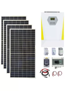   Solar system, 2,1kW 425W solar panel, 6,2kW hybrid inverter with WiFi, 48V