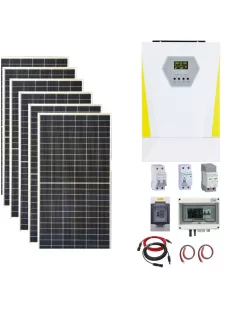   Solar system, 2,6kW 425W solar panel, 3,6kW hybrid inverter with WiFi, 24V