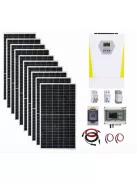 Napelem rendszer 4,65kW, 7200W / 3600W  inverter WiFi-vel, MPPT töltésvezérlő, 24V-os rendszer