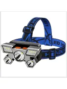 5LEDs With Built-in 18650 Battery USB Rechargeable Portable Headlamp
