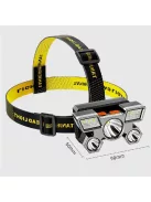 5LEDs With Built-in 18650 Battery USB Rechargeable Portable Headlamp