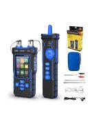 Hálózati kábelteszter teljesítménymérővel, POE, NCV, UTP CAT5/CAT6, OPM teszt, VFL, hosszmérés, LED fénnyel, LCD képernyő