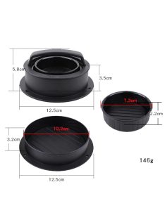 3 In 1 Hamburger Maker Burger Press Round Shape Non Stick