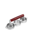 Triple Burger Maker Round Shape Non Stick Aluminium