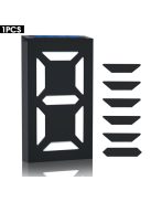 Napelemes LED házszám 1-9-ig beállítható, színes vagy fehér világítás