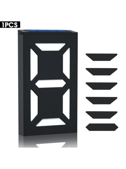 Napelemes LED házszám 1-9-ig beállítható, színes vagy fehér világítás