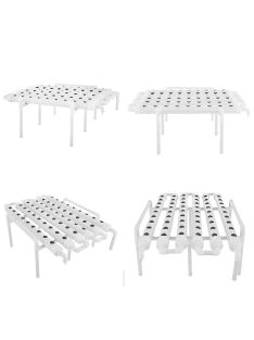 54-hole hydroponic piping system