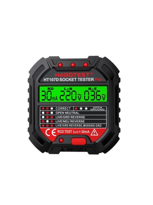 HABOTEST HT107 Pro elektromos aljzatvizsgáló