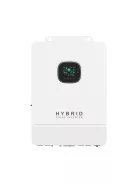 Hibrid üzemű, sziget üzemű 1 fázisú napelem rendszer 8 kW napelem, 10kW  2 stringes inverter dupla MPPT töltésvezérlővel, WiFi-vel