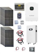 Hybrid 3 phase solar system, 6kW 425W solar panel, 10kW 3 phase hybrid inverter with WiFi, 2 strings, 48V