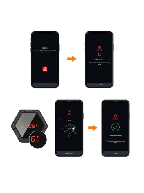 Inkbird IBT6XS Professional core thermometer with Bluetooth connection, 6-probe thermometer INKBIRD IBT6XS6s 