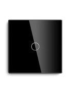 Impuls Light Switch 1 Gang 1 Way – Black