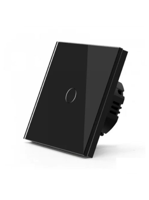 Impuls Light Switch 1 Gang 1 Way – Black