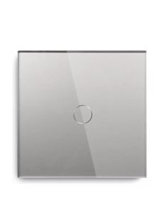 Impuls Light Switch 1 Gang 1 Way – Silver