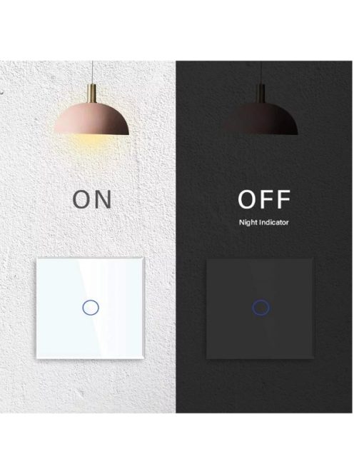 Impuls Light Switch 1 Gang 1 Way – White