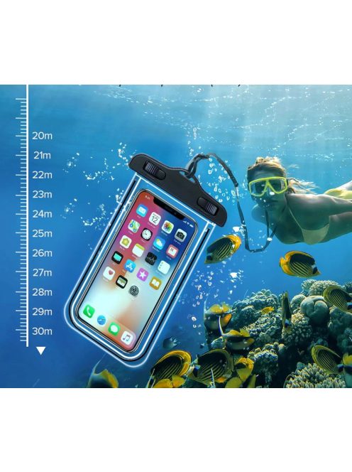 Univerzális vízálló telefontok (4-6,5"-os készülékekhez)- kék