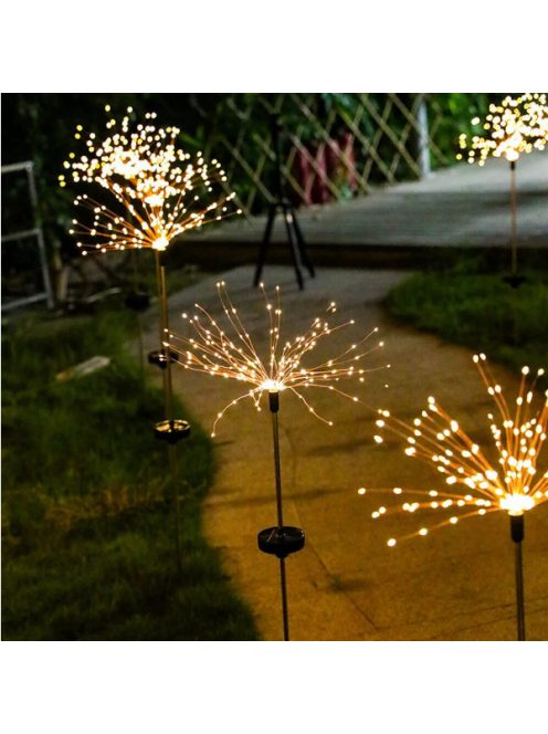 Outdoor Solar Powered Lamp Sunlight Grass Fireworks Lights 150 LED