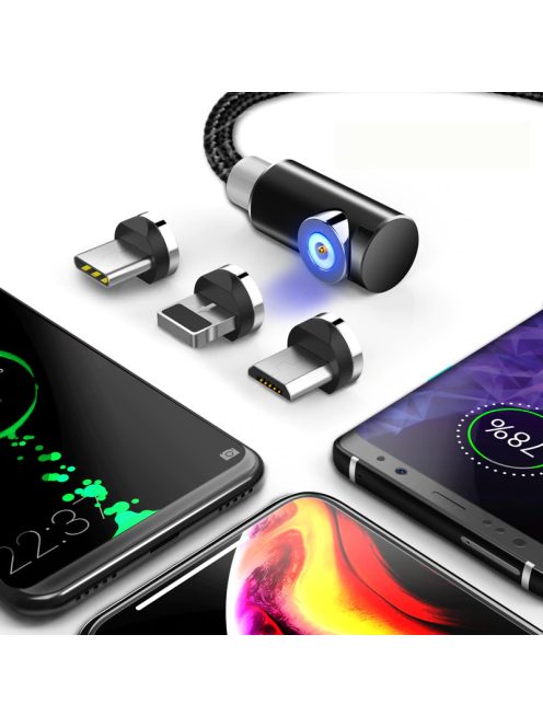 Magnetic USB Iphone cable 90 degree IN