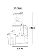 MIUI Slow Juicer 7LV Screw Cold Press Extractor FilterFree Easy Wash Electric Fruit Juicer Machine Large Caliber Color Lafita red