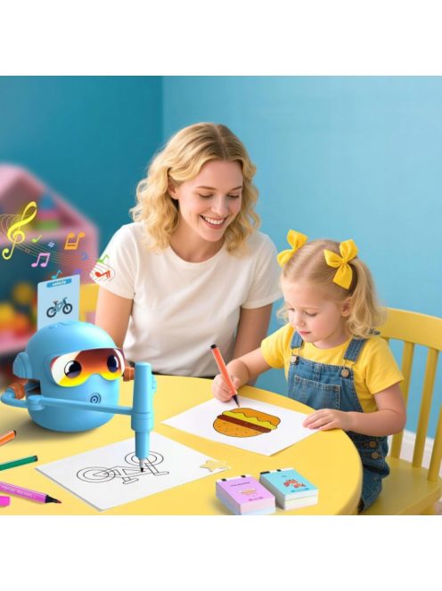Interactive Drawing Robot for Children (Ages 3–9) - blue
