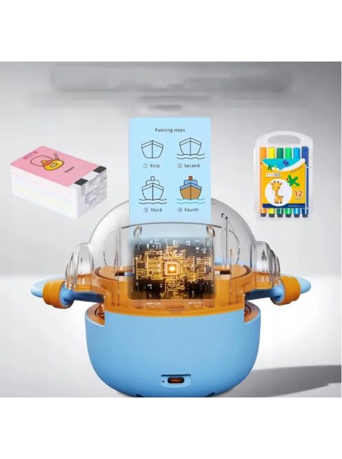 Interactive Drawing Robot for Children (Ages 3–9) - blue