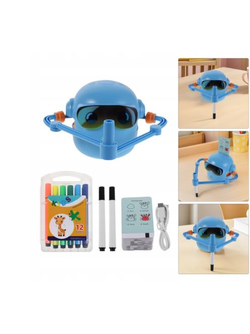 Interactive Drawing Robot for Children (Ages 3–9) - blue