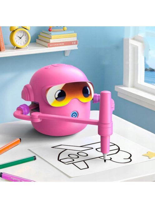 Interactive Drawing Robot for Children (Ages 3–9) - pink