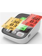 Színes kijelzős professzionális orvosi vérnyomásmérő, gyógyászati segédeszköz Digitális felkaros (állítható mandzsetta kerülete: 22-32 cm)