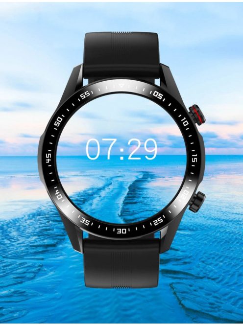 Smart Watch for Men, Bluetooth Call Custom Dial Full Touch Screen Waterproof, black