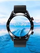 Smart Watch for Men, Bluetooth Call Custom Dial Full Touch Screen Waterproof, silver