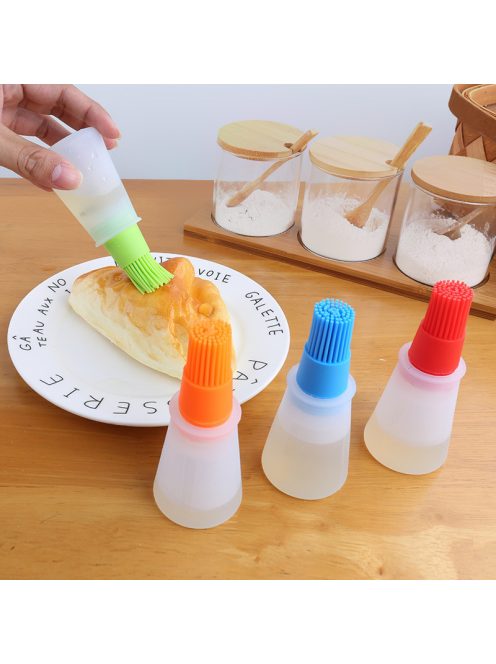Silicone Oil Bottle with Brush