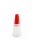 Portable Silicone Oil Bottle with Brush Red
