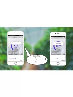 Tuya Wifi Hőmérséklet  Érzékelő LCD kijelzővel