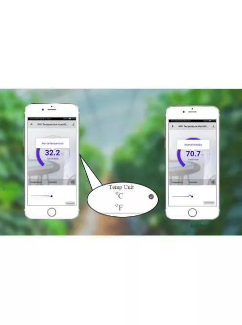 Tuya Wifi Hőmérséklet  Érzékelő LCD kijelzővel
