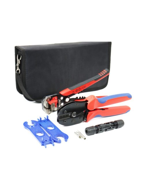 Crimping Pliers Kits Solar Tool Set with Crimper Stripper Cutter for MC2.5/4/6.0mm2 Connectors