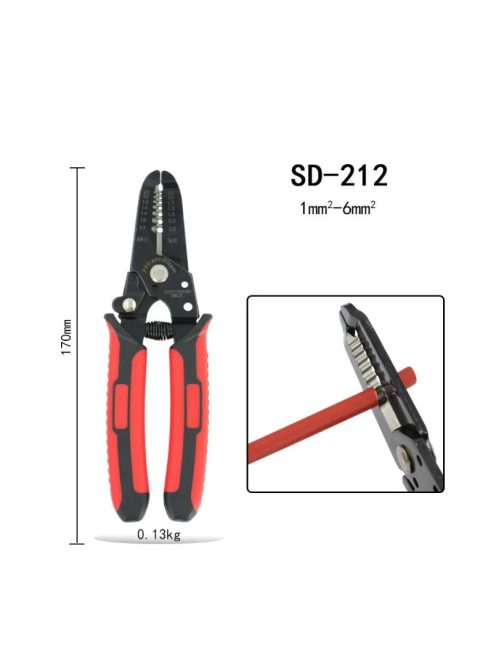 Crimping Pliers Kits Solar Tool Set with Crimper Stripper Cutter for MC2.5/4/6.0mm2 Connectors