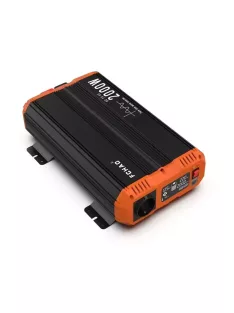   4000W inverter tiszta szinuszos DC 24V-ról AC 220V-ra dupla aljzattal, LED kijelzővel, távvezérlővel FCHAO