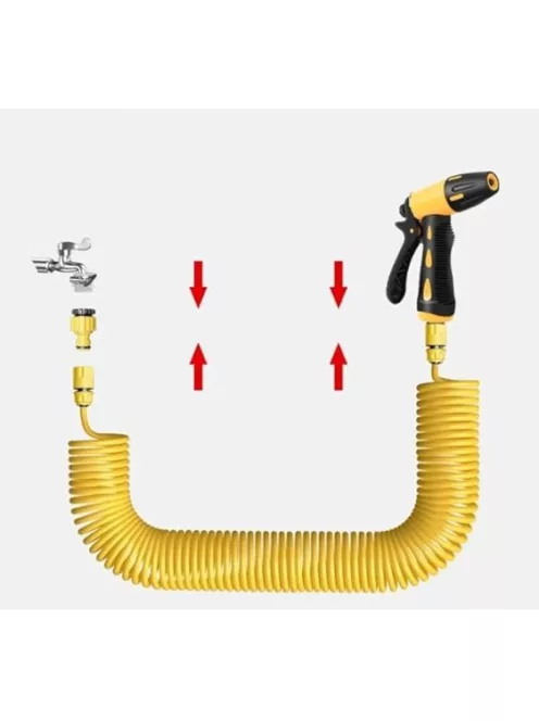 Garden irrigation hose nozzle spring hose can stretch garden hose nozzle car cleaning spring hose