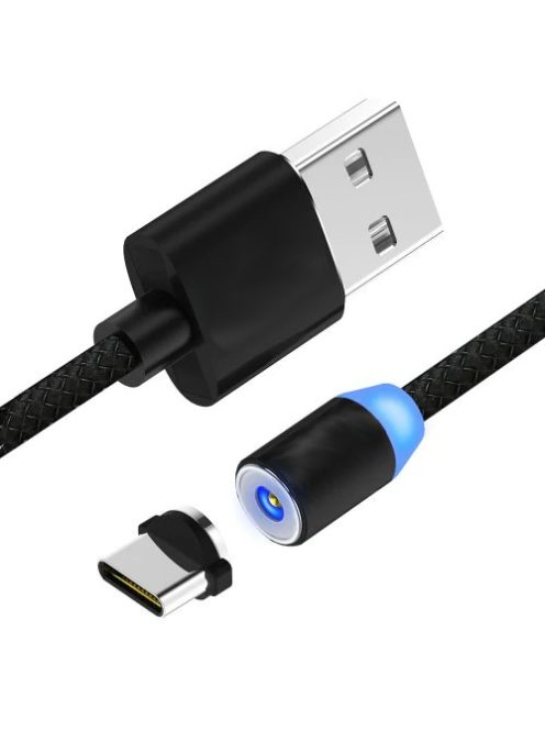 Mágneses USB C kábel cserélhető fejjel IN