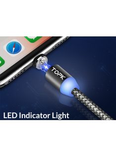 Mágneses USB C kábel cserélhető fejjel IN