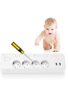 Philips Hue compatible Smart Power Strip 4x Plug Zigbee