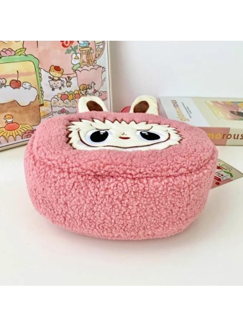 Labubu Plush Crossbody Bag, pink