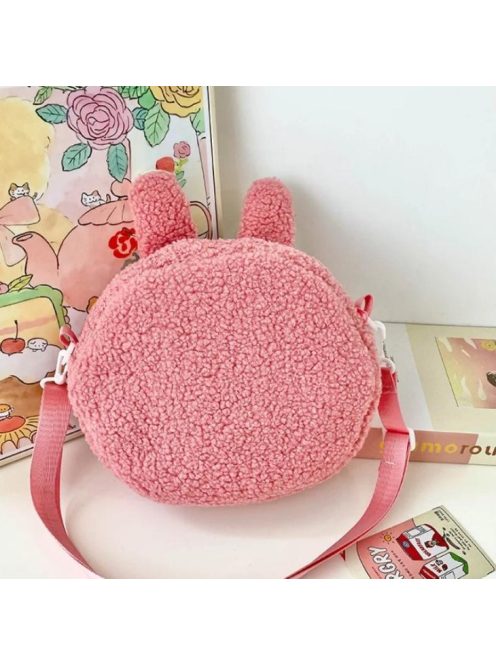 Labubu Plush Crossbody Bag, pink