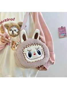 Labubu Plush Crossbody Bag, brown