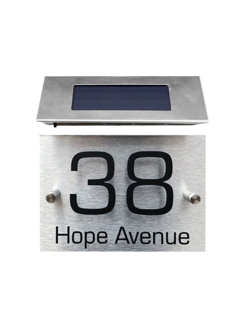 LED House Sign Door Number Sign High Brightness Digital Address Indication Plate Light Control Door Number Lamp