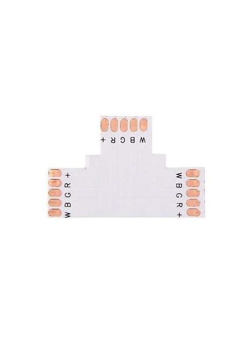 5 Pin 10mm 5050 T-Shape LED RGBW Light Strip Connectors